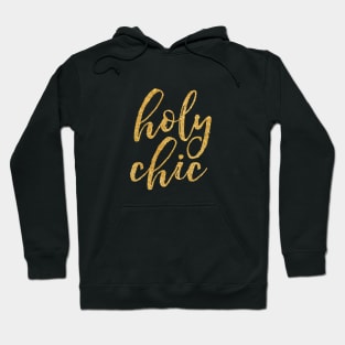 Holy Chic gold glitter Hoodie